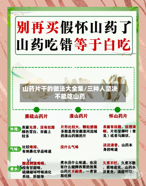 山药片干的做法大全集/三种人坚决不能吃山药