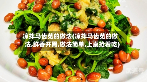 凉拌马齿苋的做法(凉拌马齿苋的做法,鲜香开胃,做法简单,上桌抢着吃)