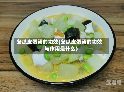 冬瓜皮蛋汤的功效(冬瓜皮蛋汤的功效与作用是什么)