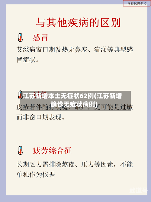 江苏新增本土无症状62例(江苏新增确诊无症状病例)