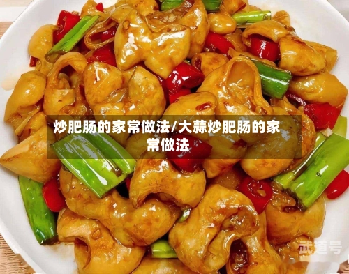 炒肥肠的家常做法/大蒜炒肥肠的家常做法