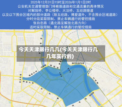 今天天津限行几几(今天天津限行几几年实行的)