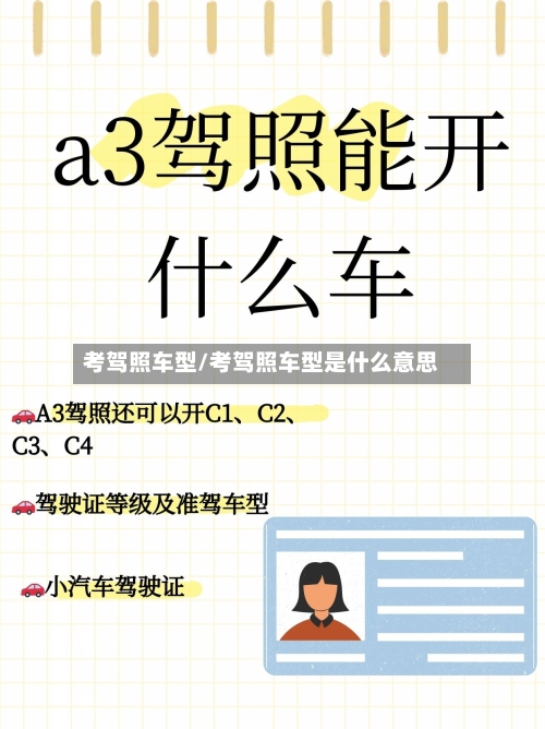 考驾照车型/考驾照车型是什么意思