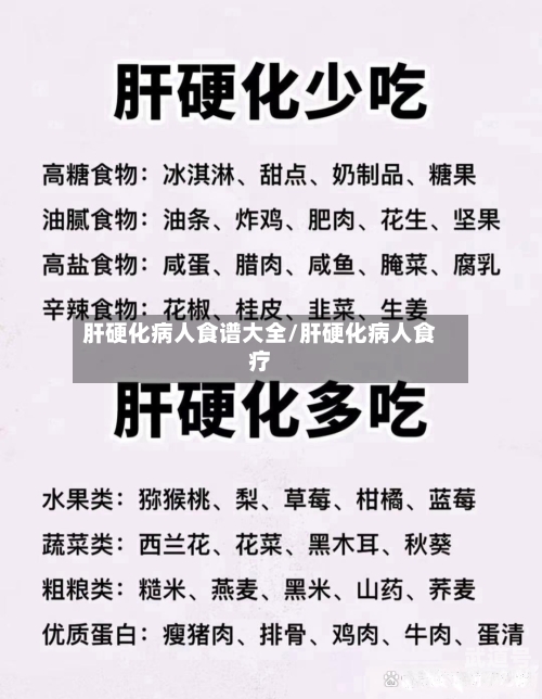 肝硬化病人食谱大全/肝硬化病人食疗