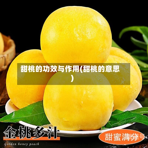 甜桃的功效与作用(甜桃的意思)