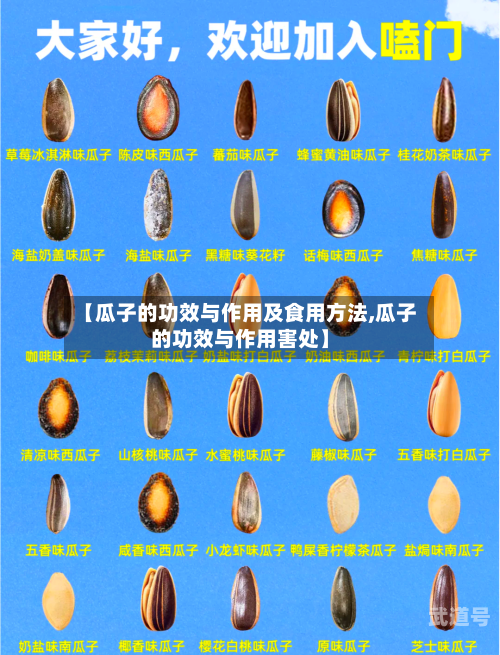 【瓜子的功效与作用及食用方法,瓜子的功效与作用害处】