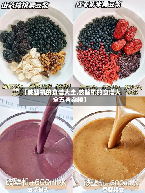 【破壁机的食谱大全,破壁机的食谱大全五谷杂粮】