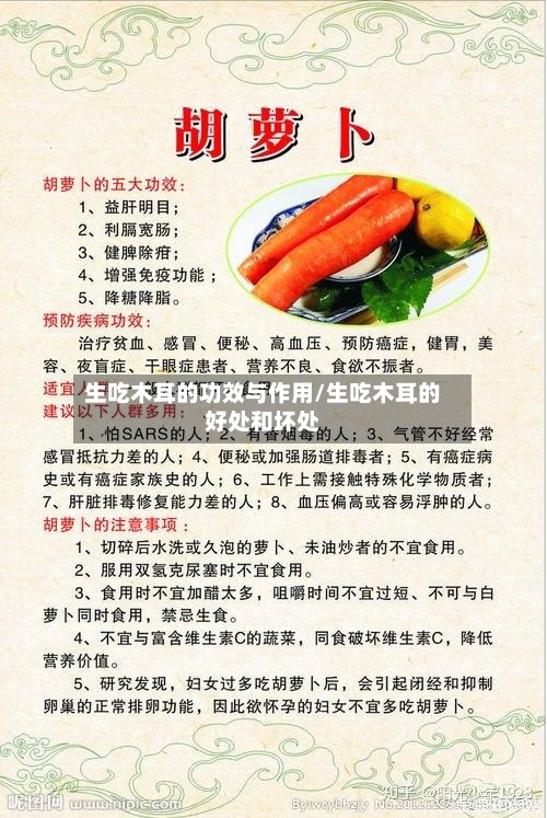 生吃木耳的功效与作用/生吃木耳的好处和坏处