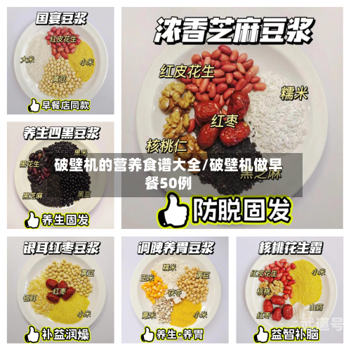 破壁机的营养食谱大全/破壁机做早餐50例