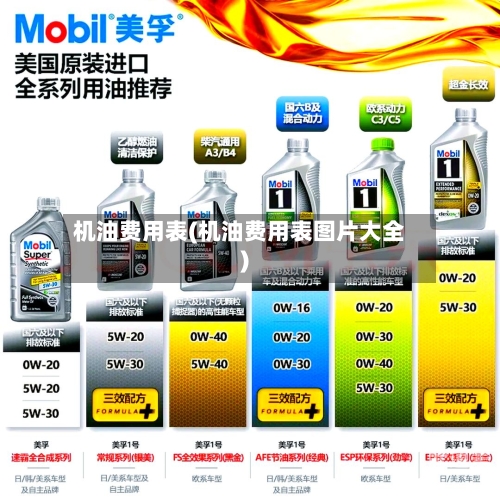 机油费用表(机油费用表图片大全)-第1张图片