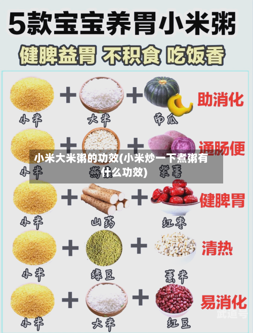 小米大米粥的功效(小米炒一下煮粥有什么功效)